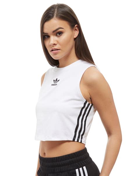 Adidas cropped tank tops